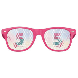 African American Mermaid 5Th Birthday  Retro Sunglasses