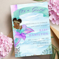 African American Mermaid Baby Shower