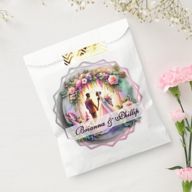African-American Moonlight Wedding Favor Bags (Sealed)