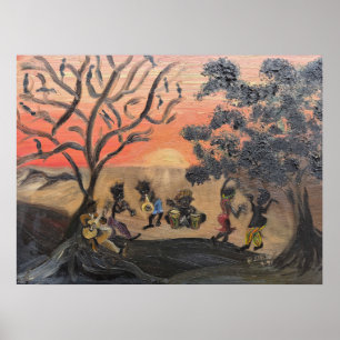 African American Morning Jamboree Soulful Poster