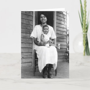 African American Mother and Child Card