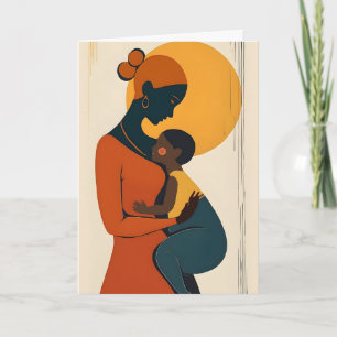 African American Mother and Child Mother's Day Card