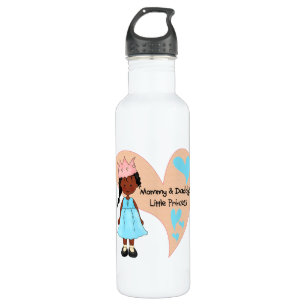 African American Mummy and Daddy's Princess 710 Ml Water Bottle