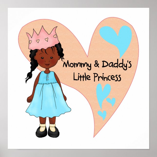 African American Mummy and Daddy's Princess Poster (Front)