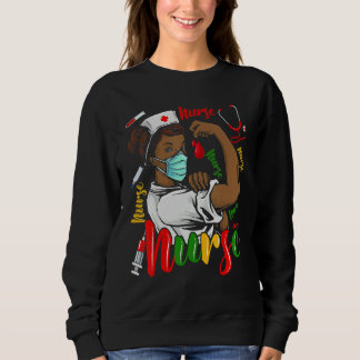 African American Nurse Black History Month Pride B Sweatshirt