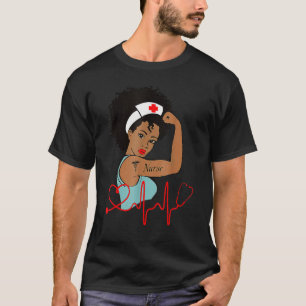 African American Nurse Black History Month Pride B T-Shirt