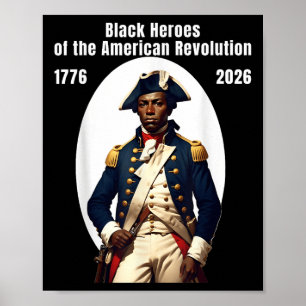 African American Patriot Revolutionary War Soldier Poster