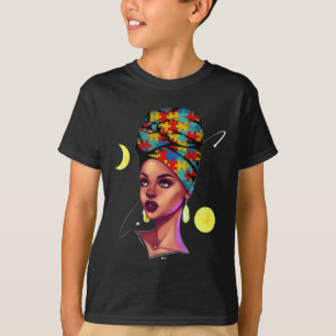 African American Pride Black History Month Autism T-Shirt
