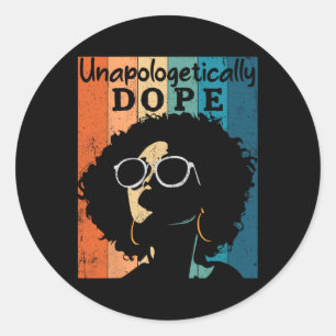 African American Pride Juneteenth Black History Mo Classic Round Sticker