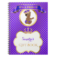 African American Prince Royal Purple Gold Gift