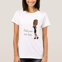 African American Princess Diva Custom T-Shirt