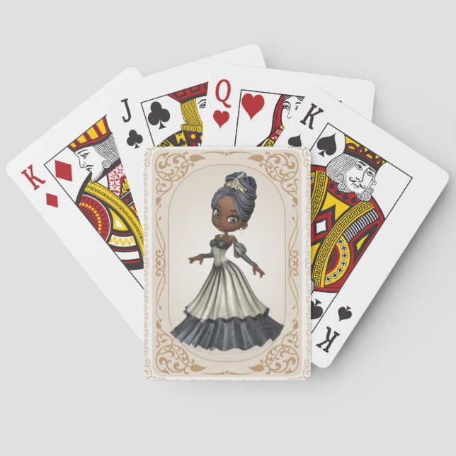 African American Princess Playing Cards (Back)