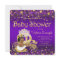 African American Princess Purple Gold Baby Shower