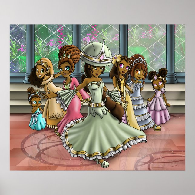 African American Princesses Poster (Front)