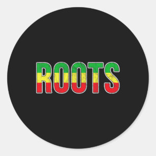 African American Roots Flag - Black History Pride Classic Round Sticker