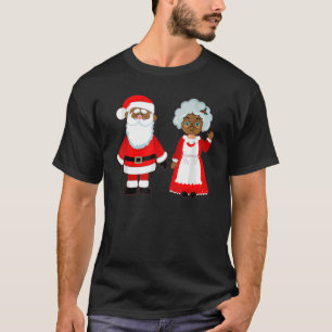 African American Santa and Ethnic Christmas T-Shirt