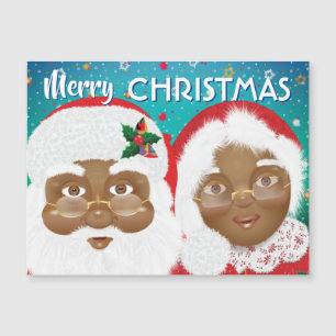 African American Santa and Mrs Claus