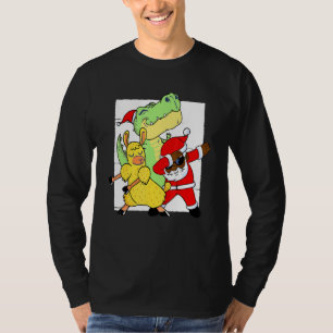 African American Santa Black Christmas Dabbing San T-Shirt