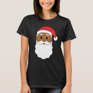 African American Santa Black Family Christmas T-Shirt