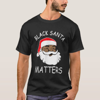 African American Santa Black Matters Christmas Paj T-Shirt