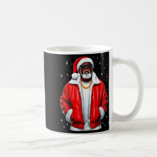 African American Santa Christmas Pajamas Cool Blac Coffee Mug