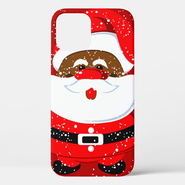 African-American Santa Claus Christmas holiday Case-Mate iPhone Case (Back)