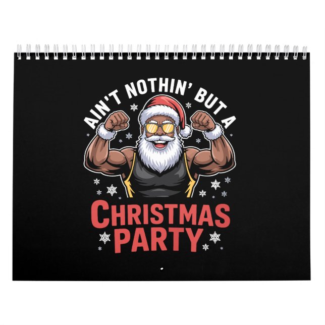 African American Santa Claus Christmas Pajama Calendar (Cover)