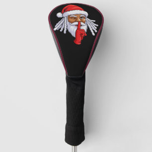 African American Santa Claus Christmas Party Decor Golf Head Cover