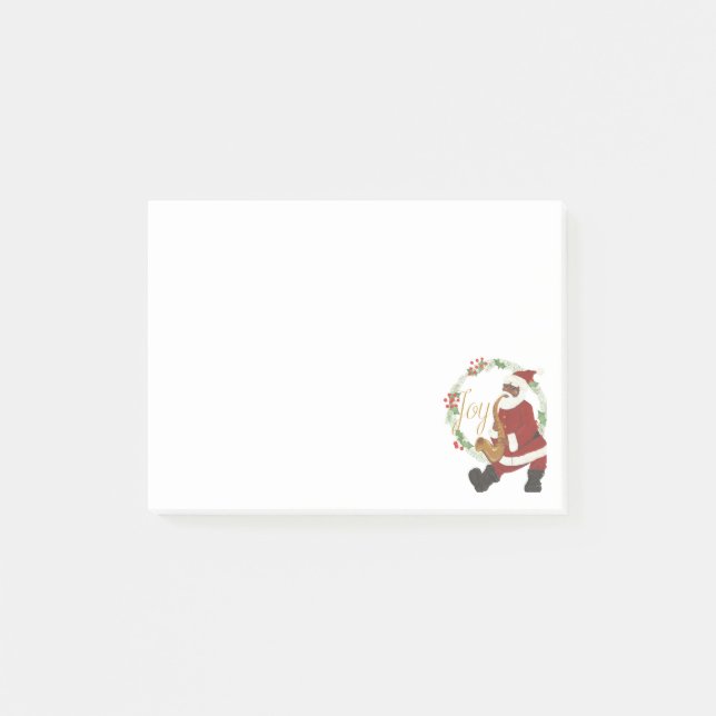 African American Santa Claus Post-it Notes (Front)