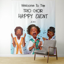African American Singers Backdrop