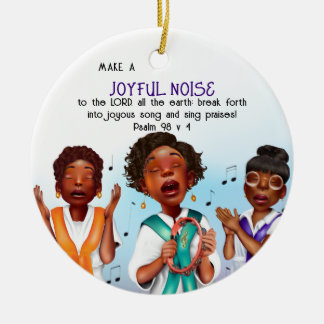 African American Singers Scripture Ceramic Tree Decoration