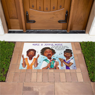 African American Singers Scripture Doormat