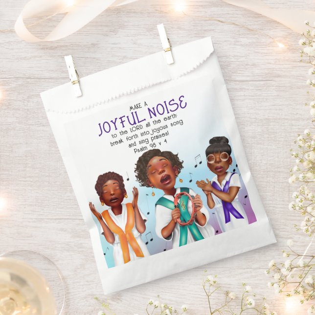 African American Singers Scripture Favour Bags (Clipped)