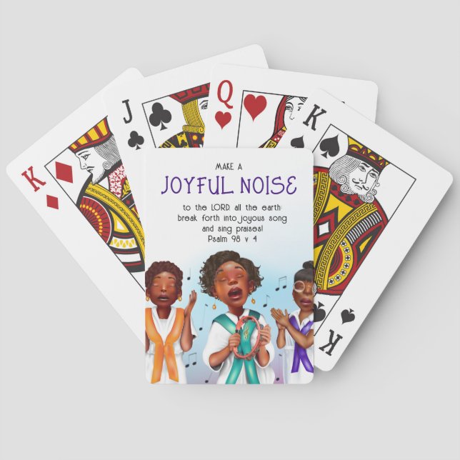African American Singers Scripture Playing Cards (Back)
