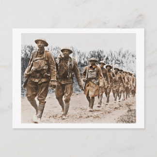 African American Soldiers WWI Postcard