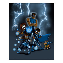 African American Superhero Family