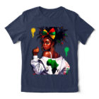 African-American Teen Celebrating Her Heritage