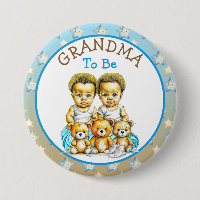 African-American Twin Boy's Baby Shower Grandma