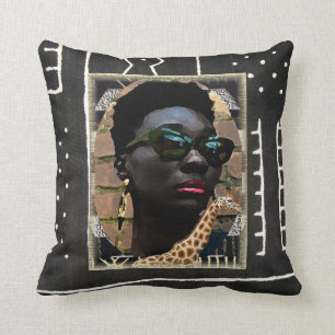 African American  Urban Design Cushion