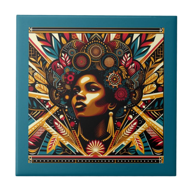 African American Vibrant Culture Tile (Front)
