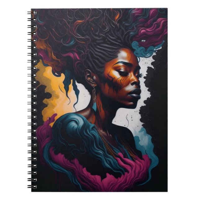 African American Vintage Vogue Notebook (Front)