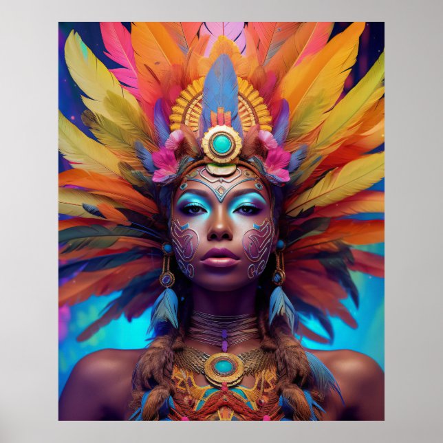 African American Warrior Goddess Poster (Front)