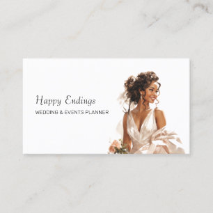 African American Wedding Events Organiser Business Card