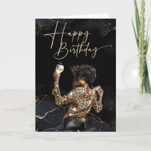 African American Woman Birthday Cards
