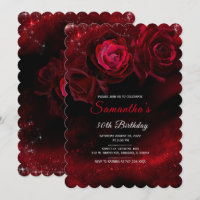African American Woman Birthday Invitations