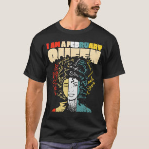 African American Woman February Queen BHM T-Shirt