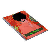 african american woman journal notebook (Right Side)