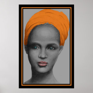 African American Woman Portrait Poster