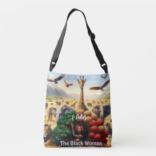  African American Woman Quote :I am the Seed  Crossbody Bag