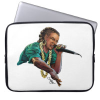African American Woman rapper Electronics Bag